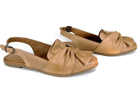 Fiocco Dolce sandale damă cappuccino piele naturală