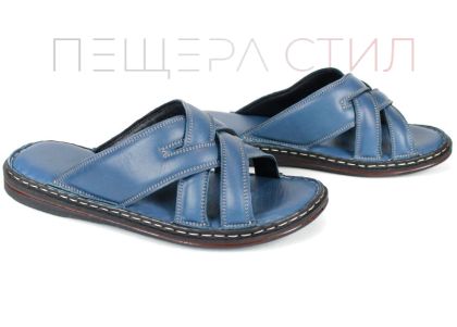 miro vento papuci barbati piele naturala denim