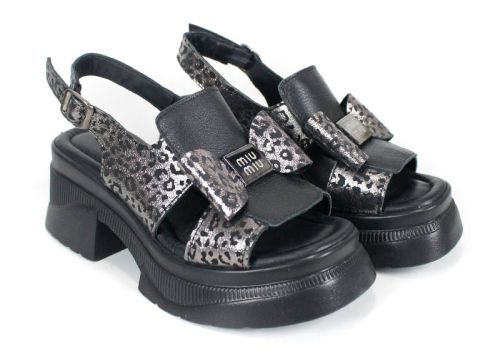 Pantofi casual dama din piele naturala cu imprimeu floral - model Luna