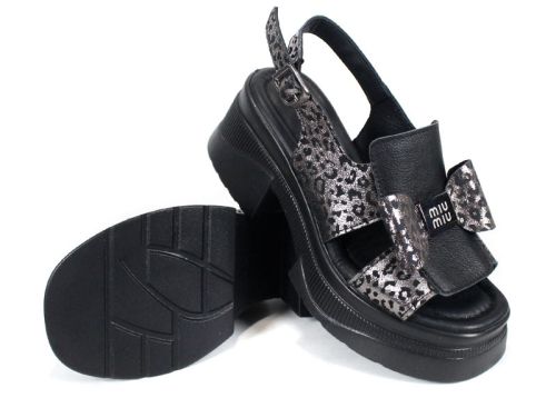 Pantofi casual dama din piele naturala cu imprimeu floral - model Luna