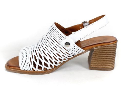 Pantofi casual dama din piele naturala cu imprimeu floral - model Luna