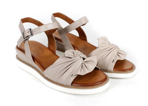 Pantofi casual dama din piele naturala cu imprimeu floral - model Luna