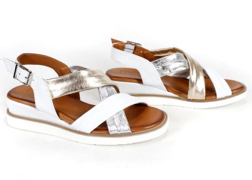 Pantofi casual dama din piele naturala cu imprimeu floral - model Luna