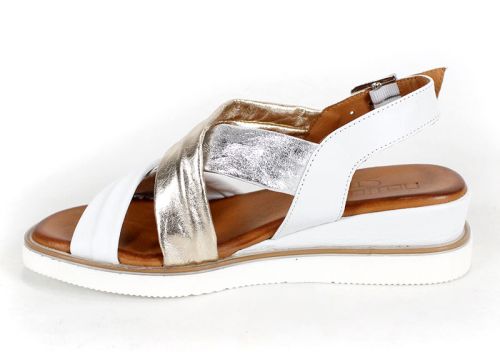 Pantofi casual dama din piele naturala cu imprimeu floral - model Luna