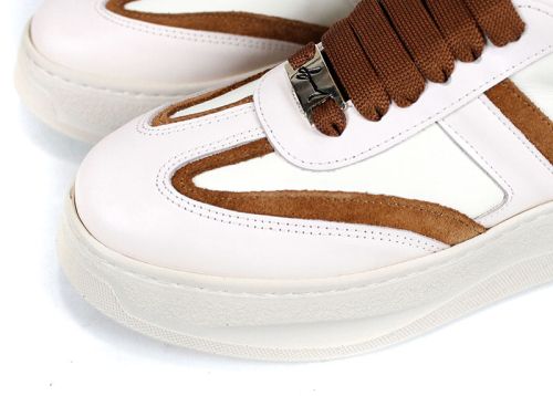 Adidasi dama din piele naturala negru si platina cu perforare - model Ebony Trail