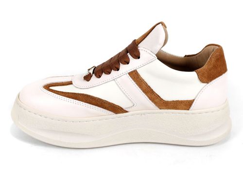 Adidasi dama din piele naturala negru si platina cu perforare - model Ebony Trail