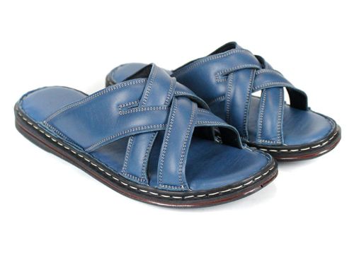 miro vento papuci barbati piele naturala denim