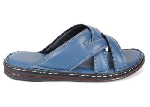 miro vento papuci barbati piele naturala denim