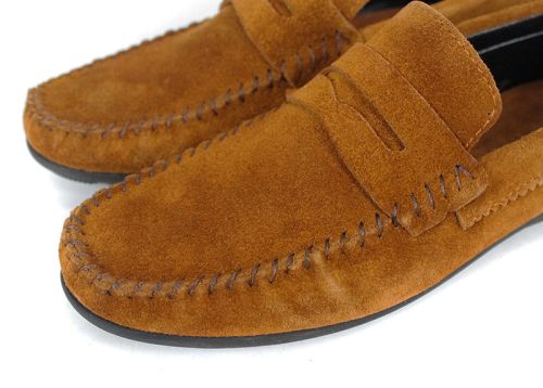 Mocasini bărbați Miro Dolce piele întoarsă maro deschis