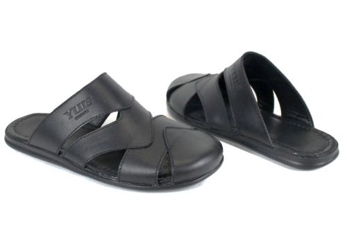 Castro Line papuci bărbătești piele neagră