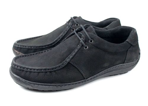 Mocasini barbati din nubuc natural in maro - Model Donato