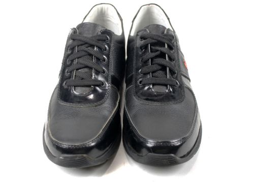 Pantofi barbati din piele în albastru închis - Model Alexander