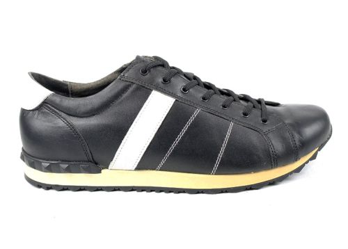 Încălțăminte sport pentru bărbați în alb și negru - Model Erol.