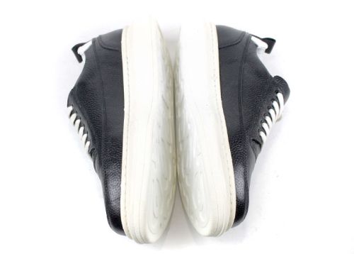 Pantofi sport pentru bărbați din piele naturală de culoare neagră - Model Rocky.