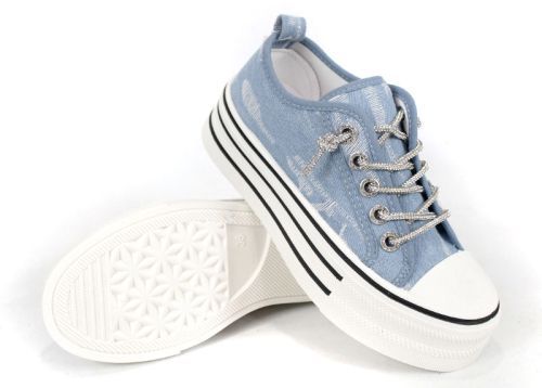 Bella Vista Bleu – pantofi sport casual pentru femei în nuanță denim deschis
