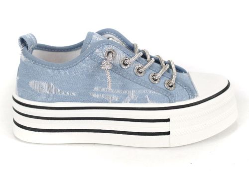 Bella Vista Bleu – pantofi sport casual pentru femei în nuanță denim deschis