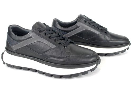 Pantofi sport bărbătești din piele naturală Verso Notte – confort și stil pentru fiecare zi