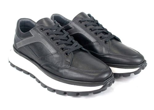 Pantofi sport bărbătești din piele naturală Verso Notte – confort și stil pentru fiecare zi