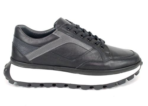 Pantofi sport bărbătești din piele naturală Verso Notte – confort și stil pentru fiecare zi