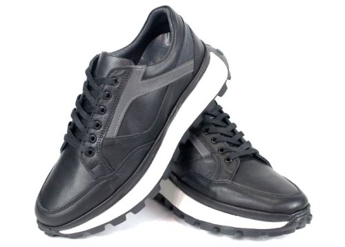 Pantofi sport bărbătești din piele naturală Verso Notte – confort și stil pentru fiecare zi