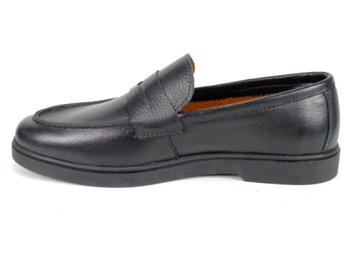 Pantofi bărbătești Linea Nobile – piele naturală neagră cu talpă flexibilă