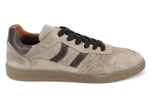 Pantofi sport retro damă Auria Tempo din piele întoarsă – culoare vizon