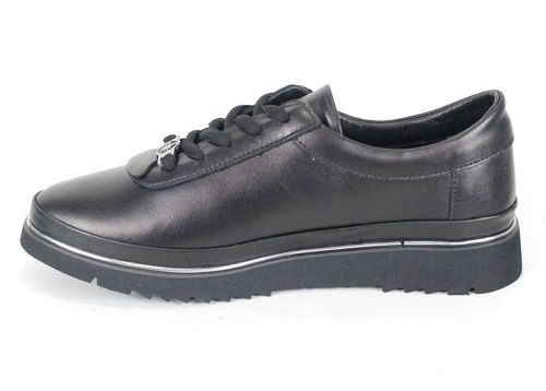 Pantofi damă Linea Nova – piele naturală și talpă neagră