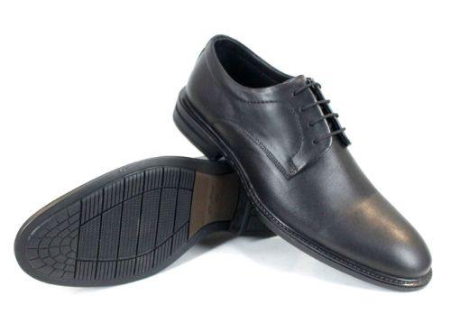 Pantofi eleganți bărbați Alexandru din piele naturală neagră