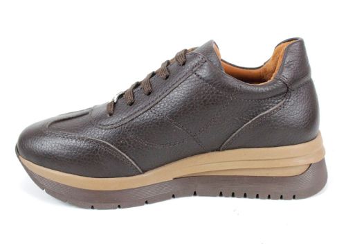Pantofi sport damă Eleta din piele naturală floater maro