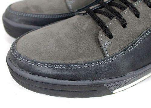 pantofi casual bărbați din piele nubuc gri și piele crazy