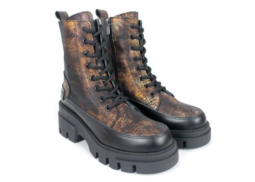 Stella Urbano - Mocasini de dama din piele naturala cu accente stilate