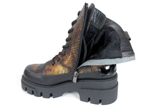 Stella Urbano - Mocasini de dama din piele naturala cu accente stilate