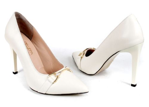 Pantofi damă Linea Nera – piele naturală, toc înalt elegant