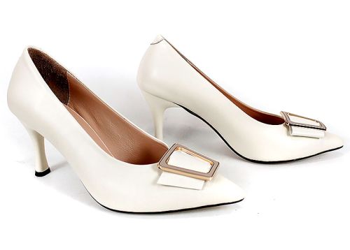 Pantofi damă Bella Luxe – piele naturală, toc subțire