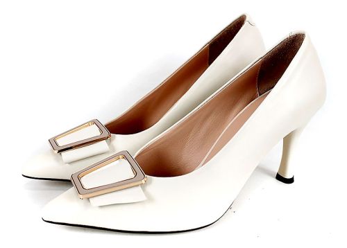 Pantofi damă Bella Luxe – piele naturală, toc subțire