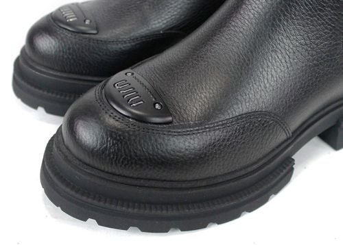 Sombra – Ghete Chelsea damă din piele naturală, negre