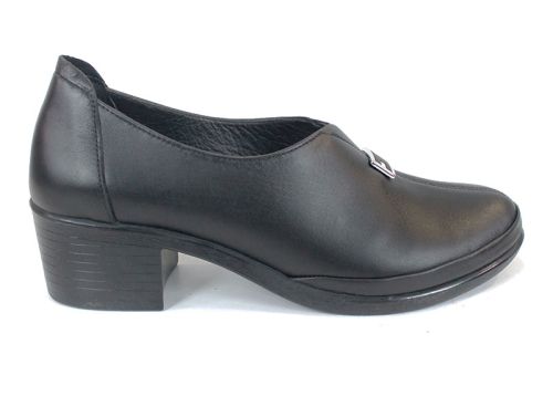 Pantofi damă Lusso Forte din piele naturală neagră