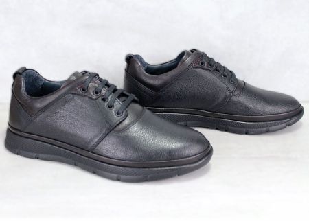 Pantofi casual pentru bărbați în negru - Model Classic Comfort Walkers