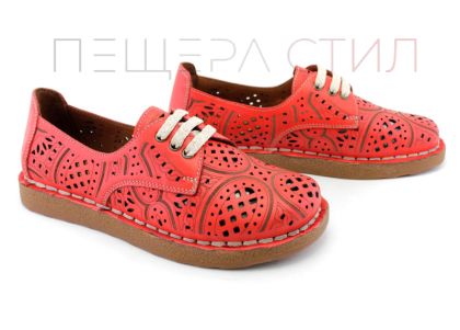 Pantofi de vara dama de culoare rosie - Model Cynthia.
