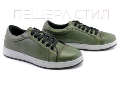 Pantofi casual dama in verde - Model Leia Prim.