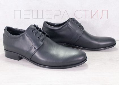 Pantofi formali barbatesti cu sireturi in negru - model Elegant Step