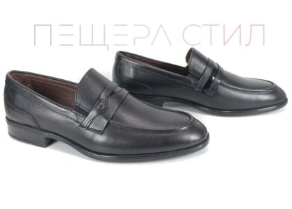 Pantofi formali barbatesti din piele naturala de culoare neagra - model Siena Elite