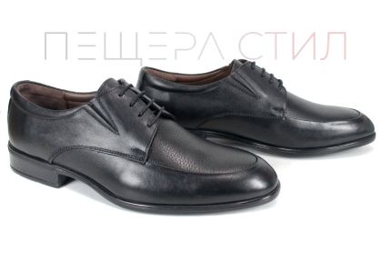 Pantofi formali pentru barbati din piele naturala de culoare neagra - model Noble Walk