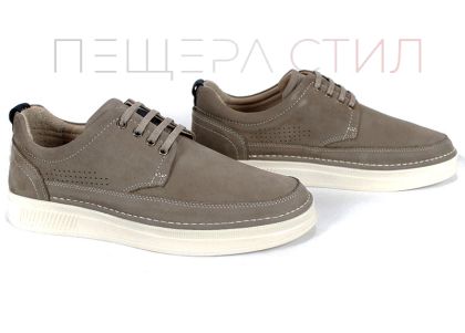 Pantofi barbatesti din nubuc natural din nurca - model Titan Step