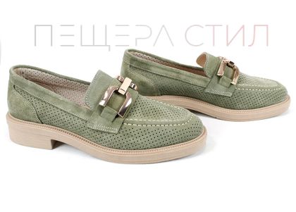 Pantofi casual dama din piele naturala cu imprimeu floral - model Luna