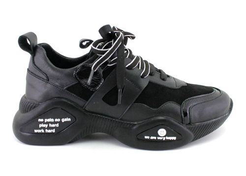 Pantofi sport pentru femei în negru - Model Evita