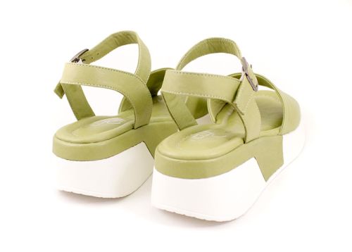Sandale dama verde - model Un curcubeu