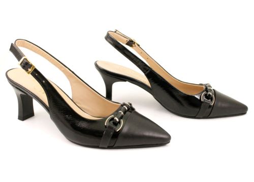 Sandale formale dama negru - Model Nika
