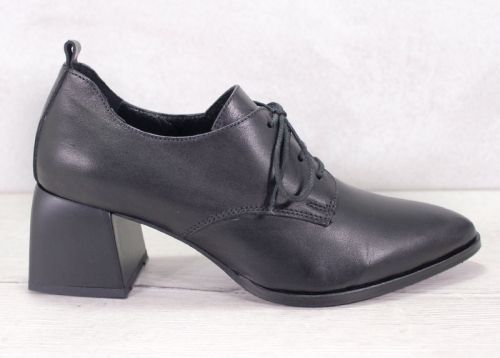 Pantofi de dama eleganti din Piele Naturala de culoare neagra - Model Camila