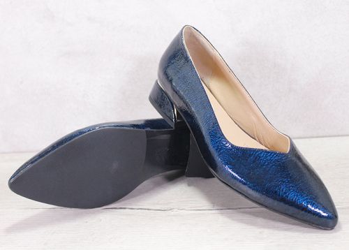 Pantofi eleganti de dama din Lac Albastru Inchis - Model Isabella